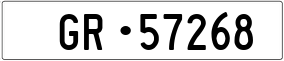 Trailer License Plate